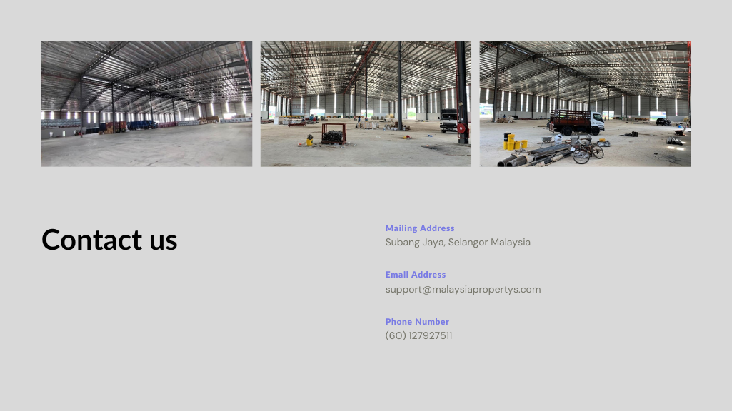 Factory and Warehouse in Malaysia, Industrial Property