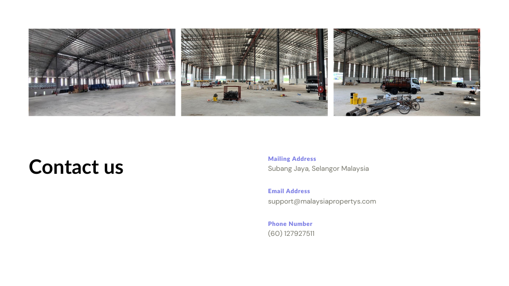 Factory and Warehouse in Selangor, Malaysia for sale or rental