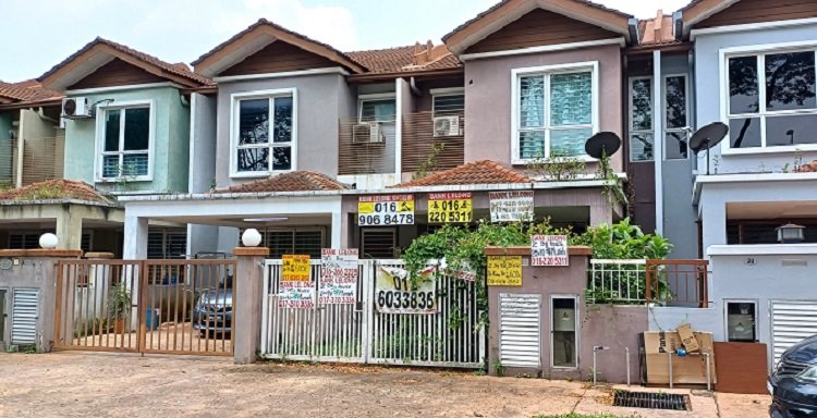 taman puchong prima 2 story terrace house in auction